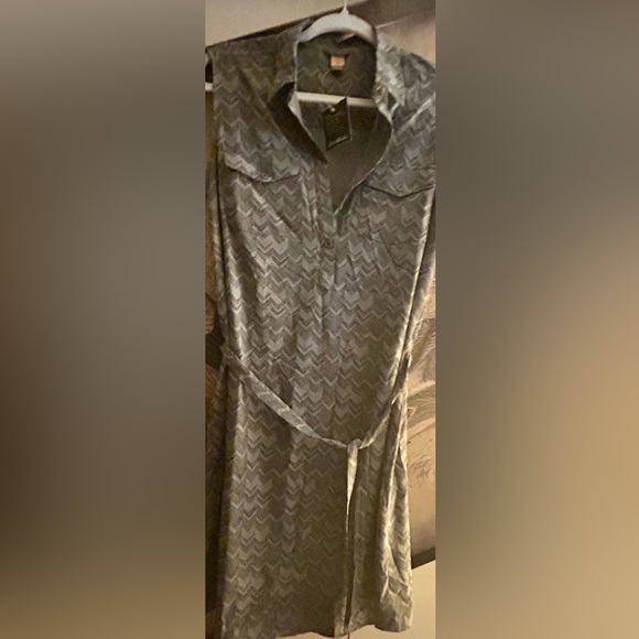 New Eddie Bauer Departure Sleeveless Shirt Dress SZ Medium Tall - Picture 11 of 15